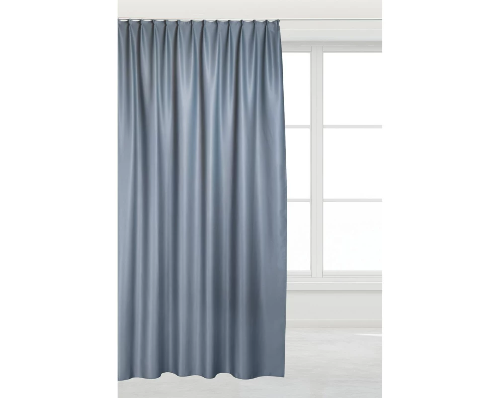 Casa Leon Verdunklungsvorhang mit Faltenband 300 cm x 245 cm, Grau