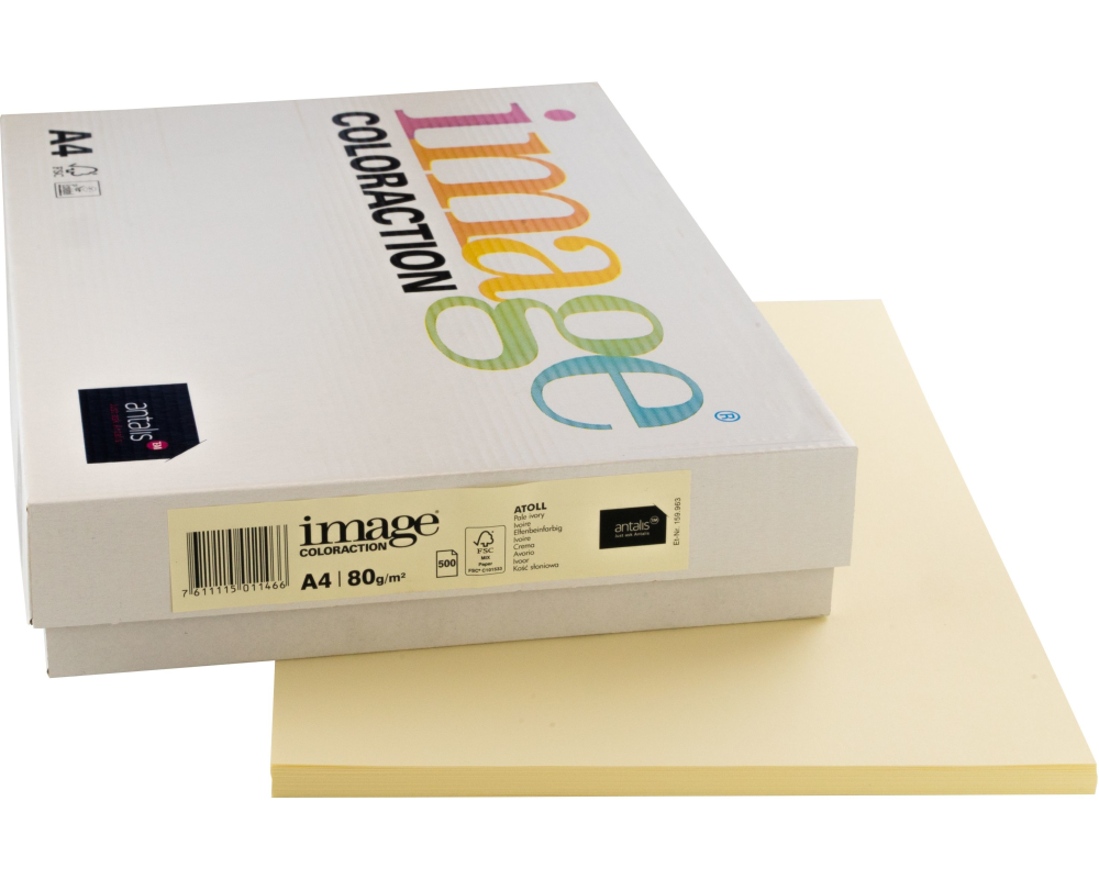 IMAGE COLORACTION Kopierpapier Atoll A4 294337 80g, elfenbein 500 Blatt