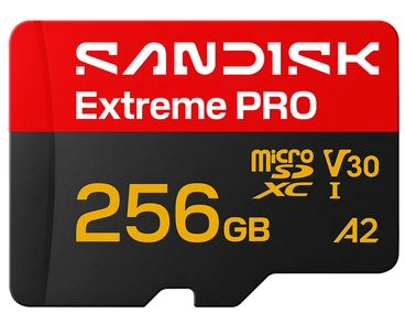 SANDISK microSDHC Card Extreme PRO 256 GB