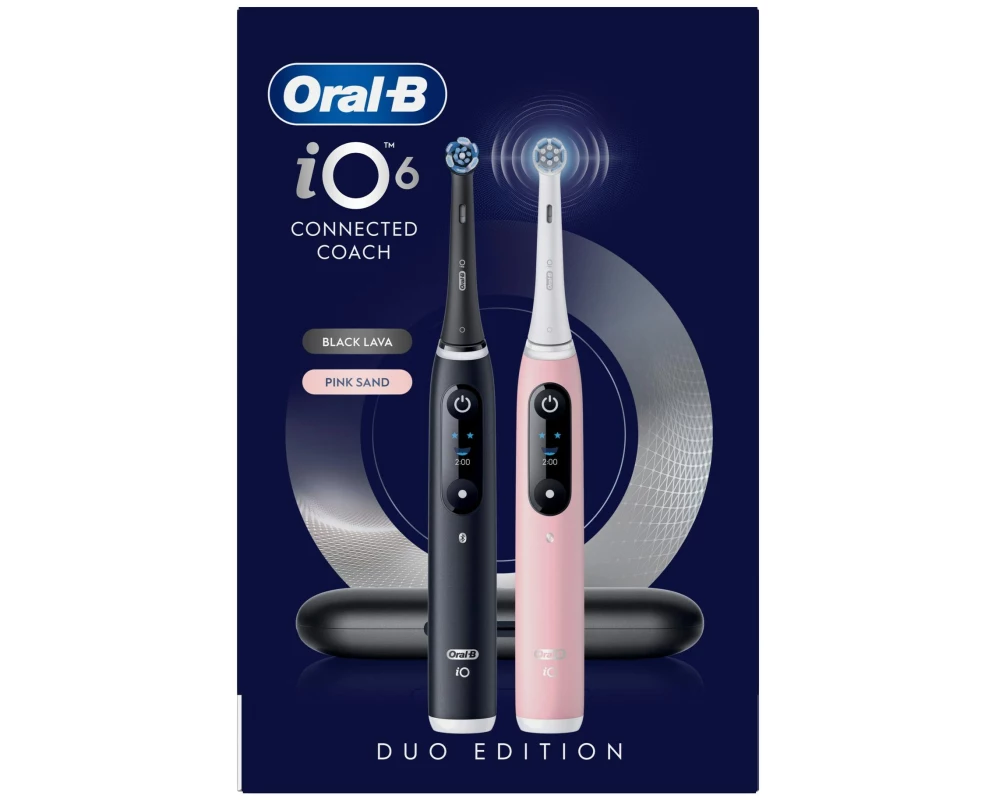 Oral-B Rotationszahnbürste iO 6 Series 2 Black/Pink Sand