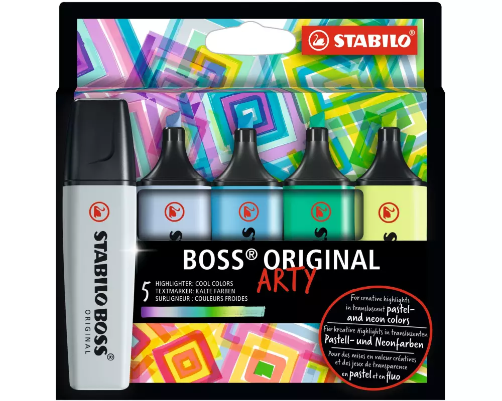 STABILO Textmarker Boss Original Arty 5er Etui