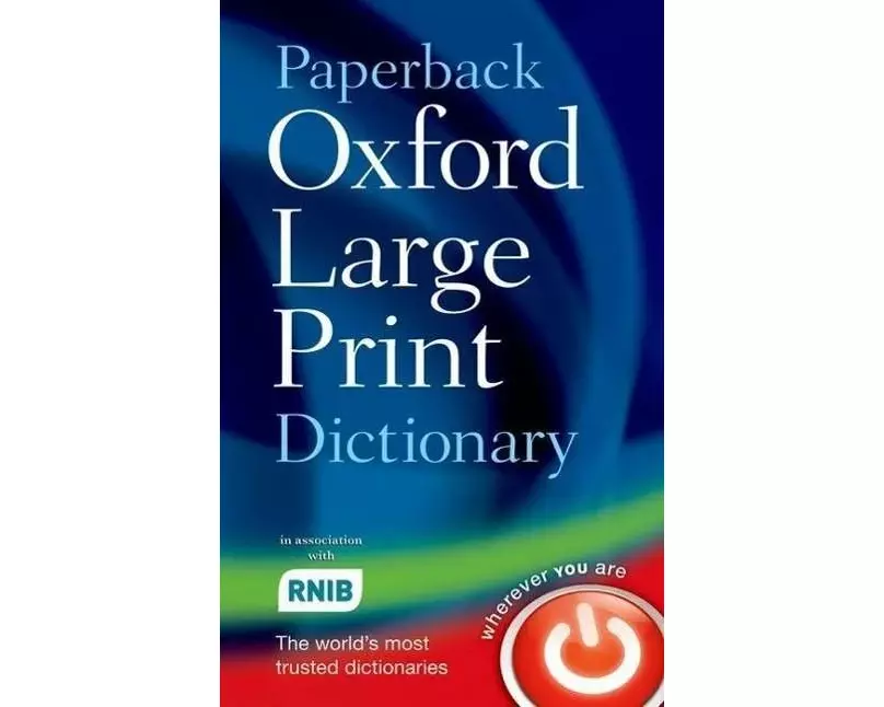 Paperback Oxford Large Print Dictionary