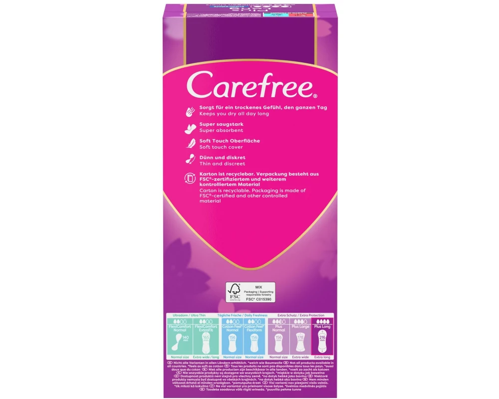 Carefree Plus Long 40 Stück
