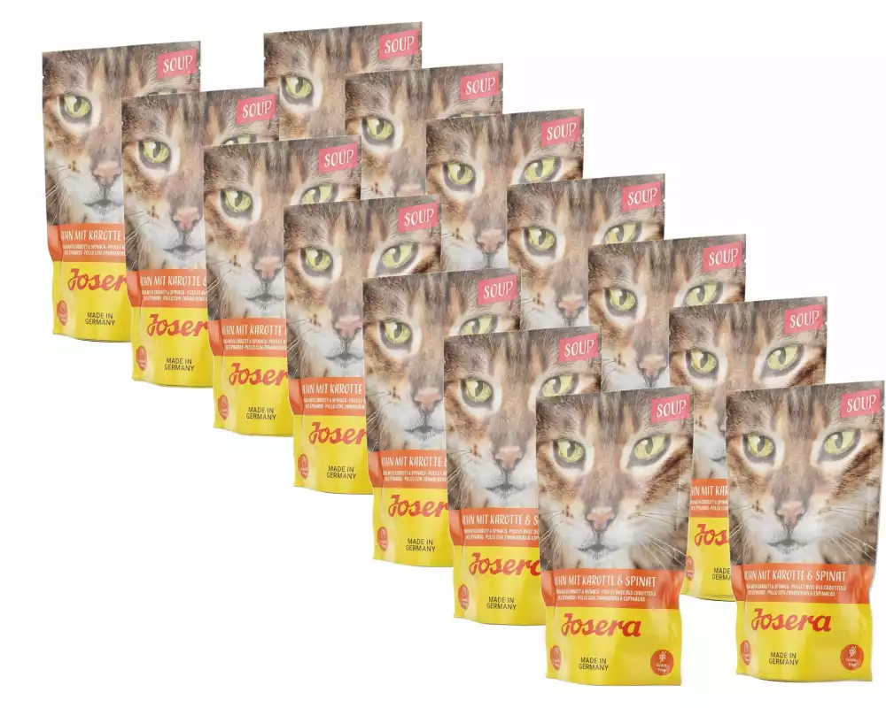 Josera Soup Huhn, Karotte & Spinat, 16 x 70 g