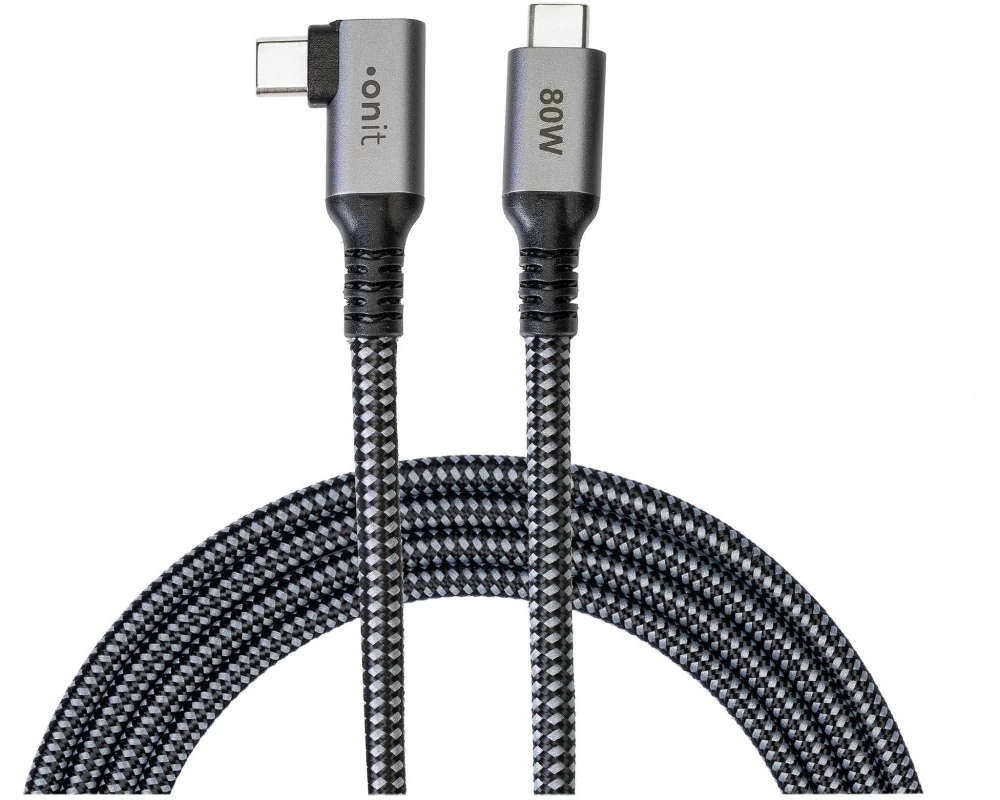 onit USB4-Kabel Pro USB-C - USB-C 3 m, Abgewinkelt