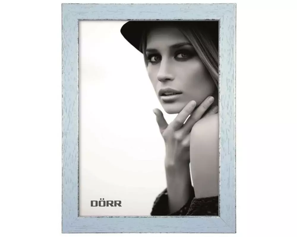 Dörr Bilderrahmen Shabby Chic Hellblau, 13 x 18 cm