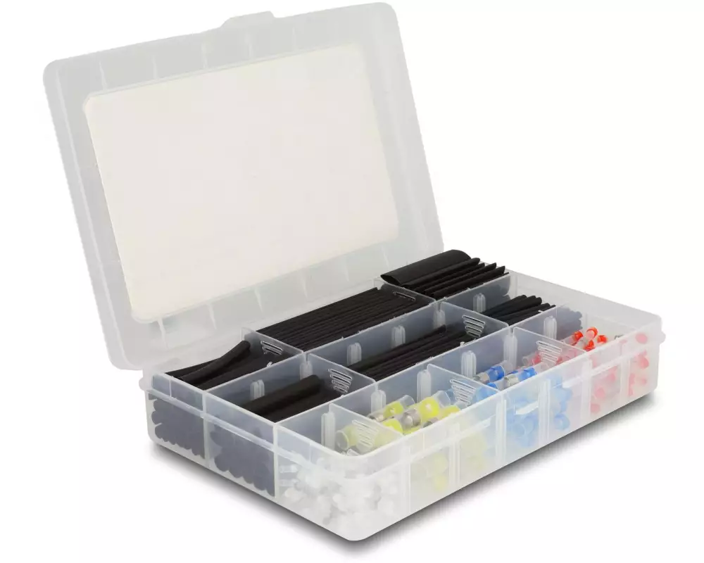Delock Schrumpfschlauch 308-teilig Sortimentsbox, Mehrfarbig