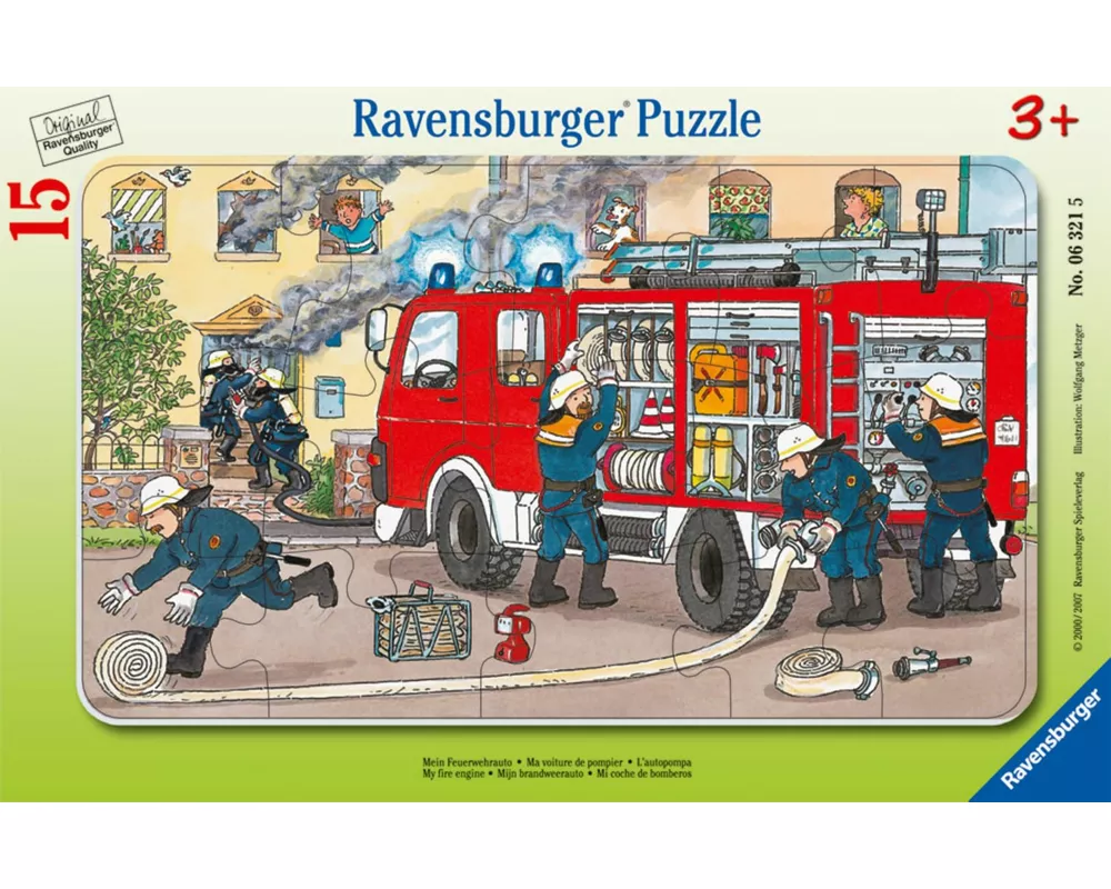 Kinderpuzzle 15 Teile - Mein Feuerwehrauto