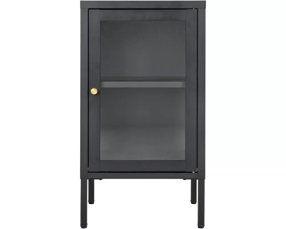 House Nordic Vitrine Dalby 35 x 38 x 70 cm, Schwarz