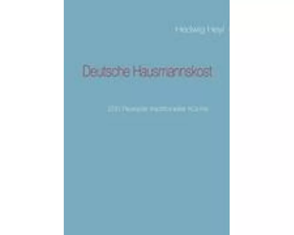 Deutsche Hausmannskost