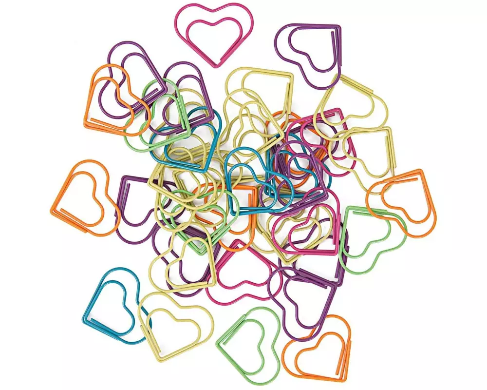 Rico Design Büroklammer Herzen 30 Stück