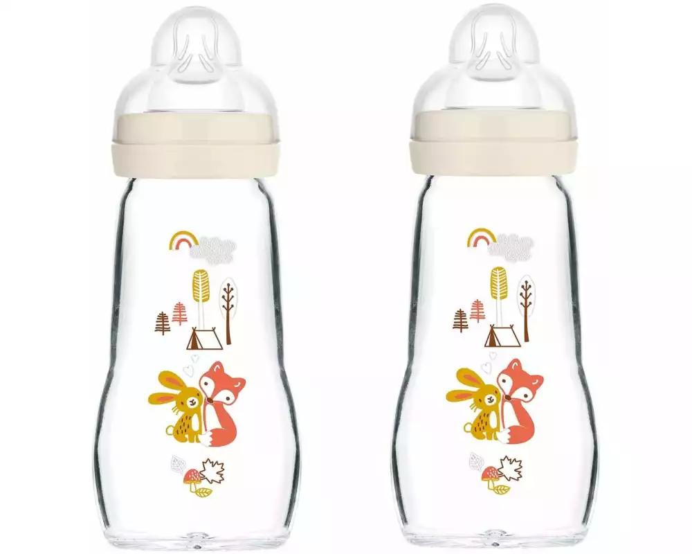MAM Glasflasche Feel Good 2er Set 260 ml