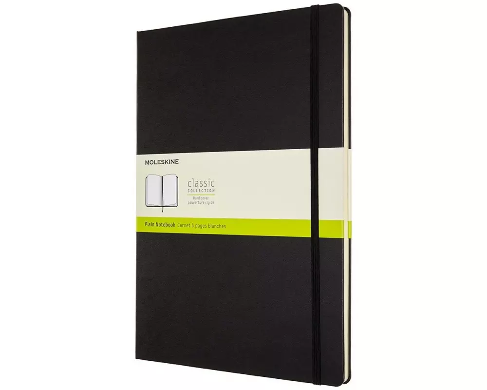 Moleskine Notizbuch Classic A4 Blanko, Hardcover, 192 Seiten