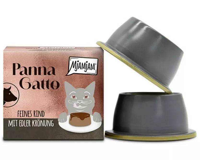 Mjamjam Panna Gatto Rind mit edler Krönung, 2 x 80 g