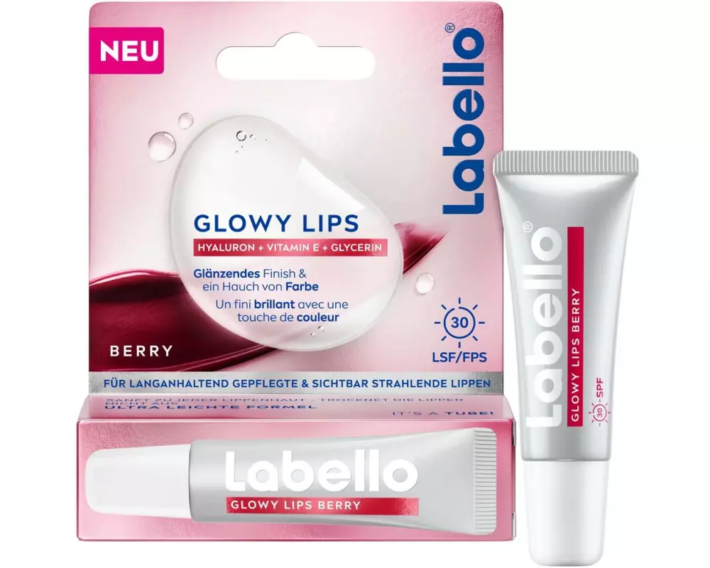LABELLO Lippenpflege Glowy Lips Berry Tinted LSF 30