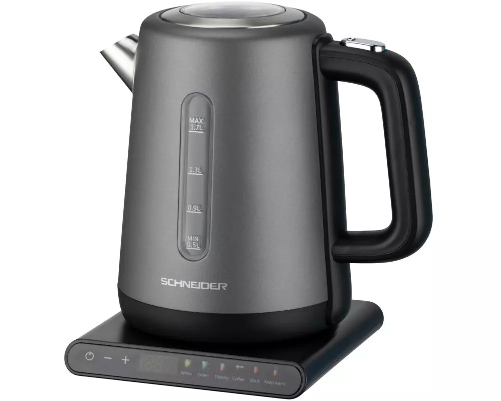 Schneider Wasserkocher SCH-KTL-1789D 1.7 l, Grau/Anthrazit