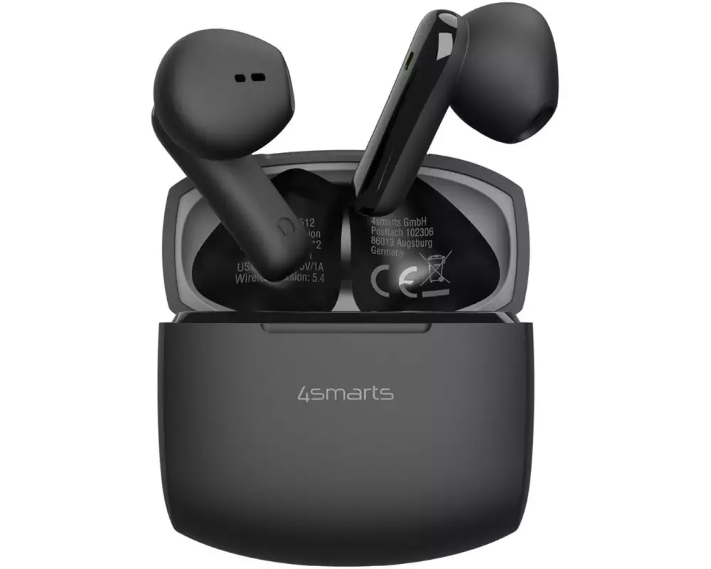 4smarts True Wireless In-Ear-Kopfhörer SkyBuds Air Schwarz