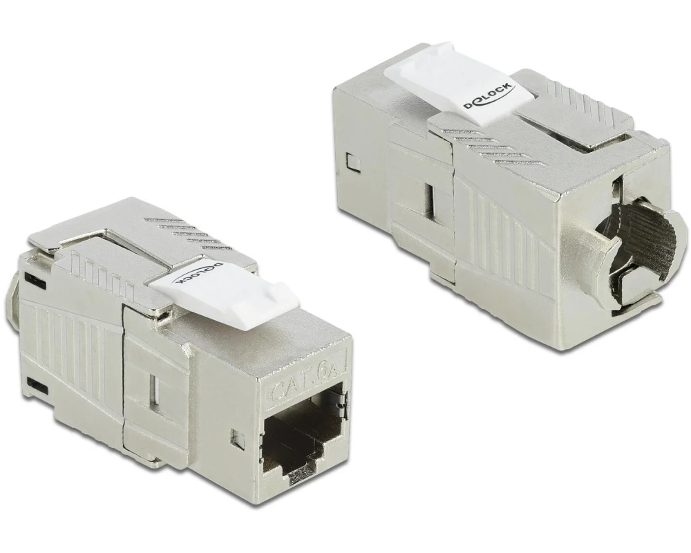 Delock Keystone-Modul LSA Leiste zu RJ45 Buchse Zink Druckguss