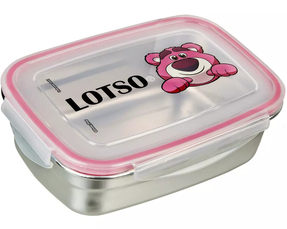 Undercover Lunchbox Edelstahl Lotso Silber/Pink