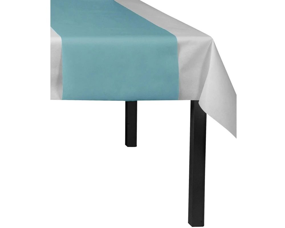 PRO nappe Tischläufer Tête-à-tête, Rolle, 40 x 2400 cm, Pazifikblau