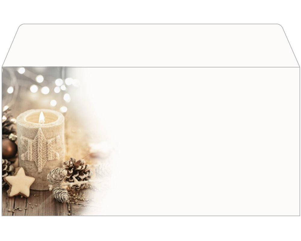 SIGEL Couvert Weihnachten C6/5 DU450 Christmas Candle 25 Stück