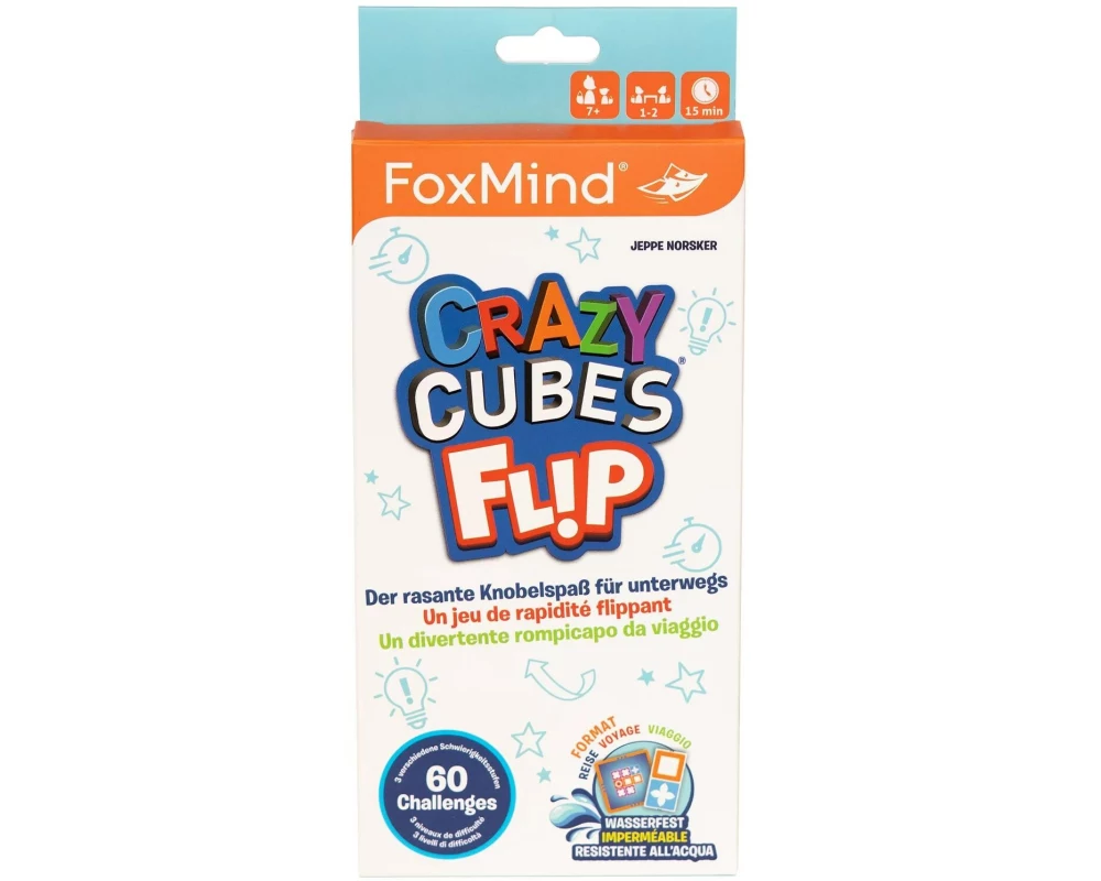 FoxMind Familienspiel Crazy Cubes Flip DE/FR/IT