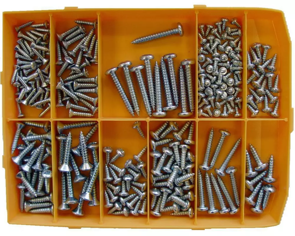 ferronorm Blechschrauben Sortiment, 247 Stück