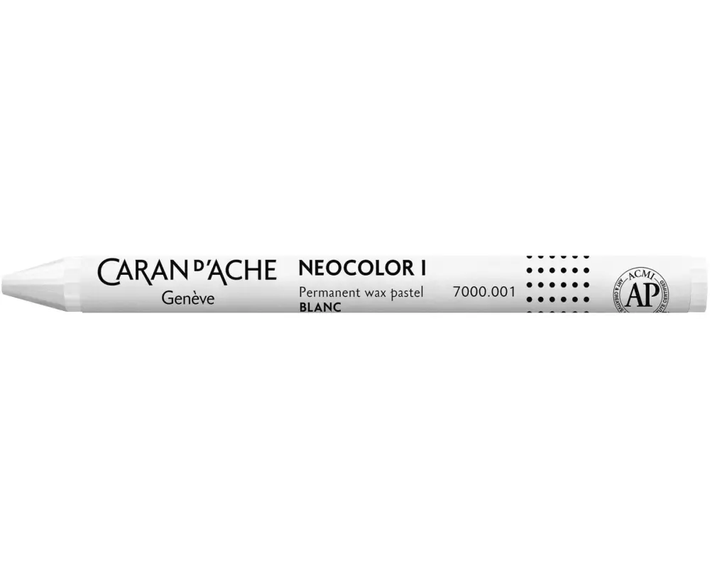 Caran d'Ache Wachsmalstifte Neocolor 1 wasserfest Weiss