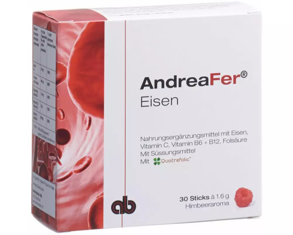 Andreabal AndreaFer Eisen Himbeer 30 Sticks