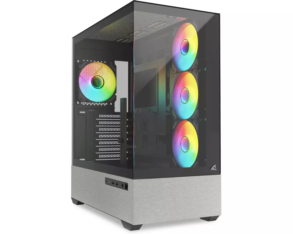 Sharkoon PC-Gehäuse AK7 ARGB Schwarz