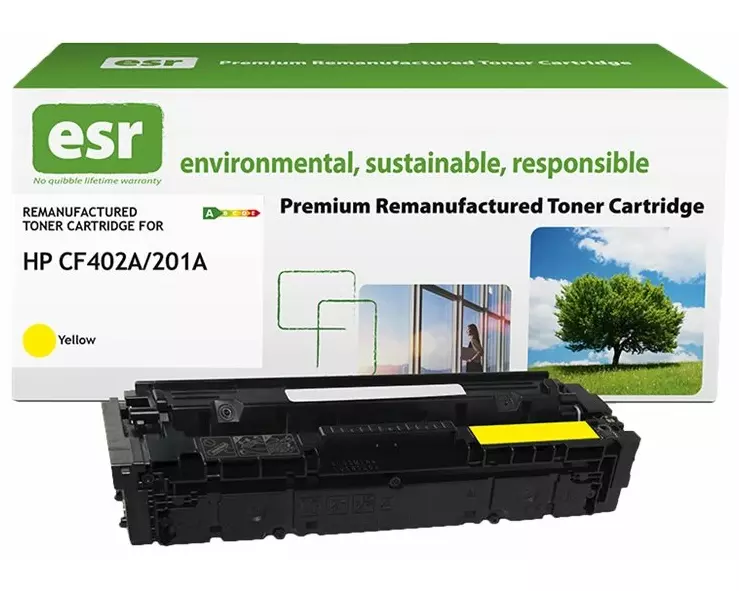 ESR Toner cartridge compatible with HP CF402A yellow remanufactured 1.400 pages