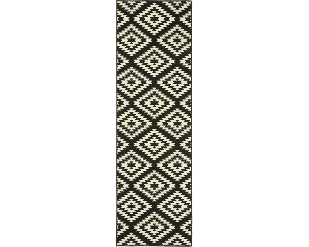 Hanse Home Teppich Nordic 80 cm x 250 cm, Crème/Schwarz
