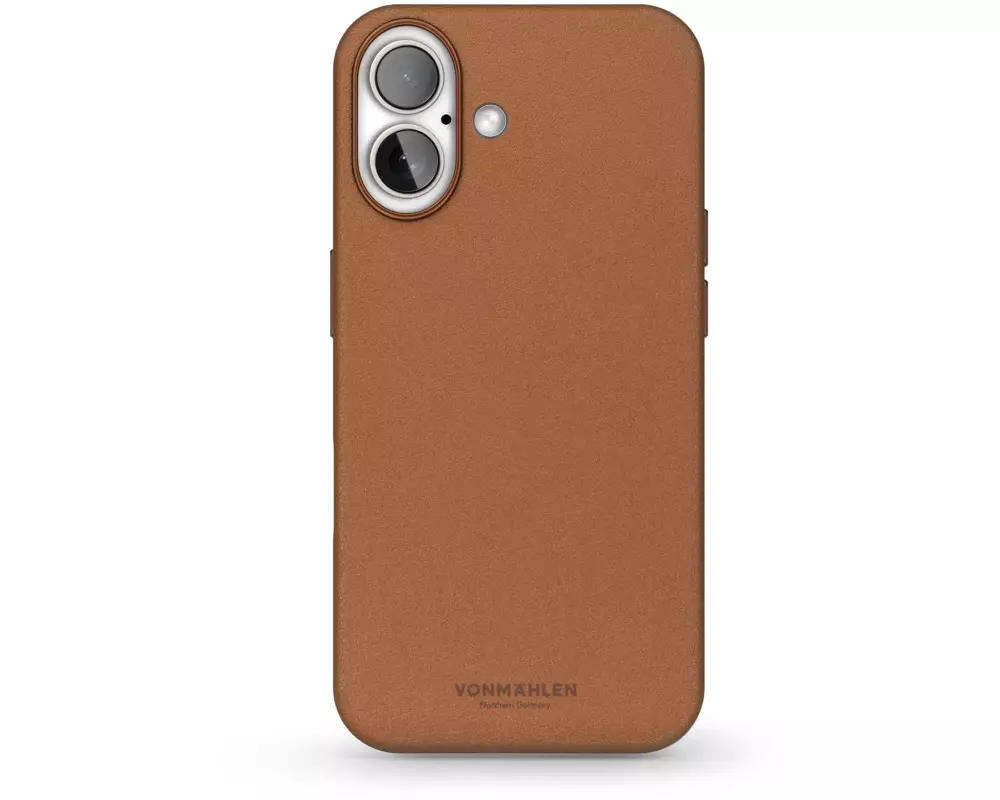 Vonmählen Back Cover Like Leather iPhone 16 Braun