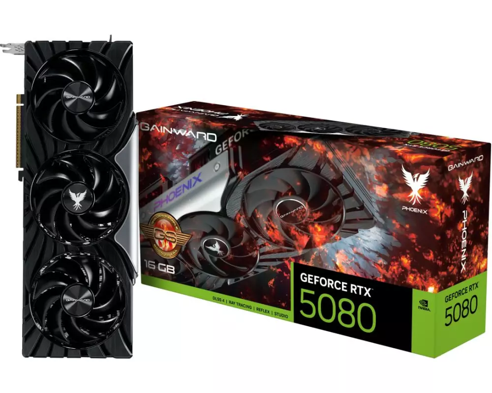 Gainward Grafikkarte RTX 5080 Phoenix GS V1 16 GB