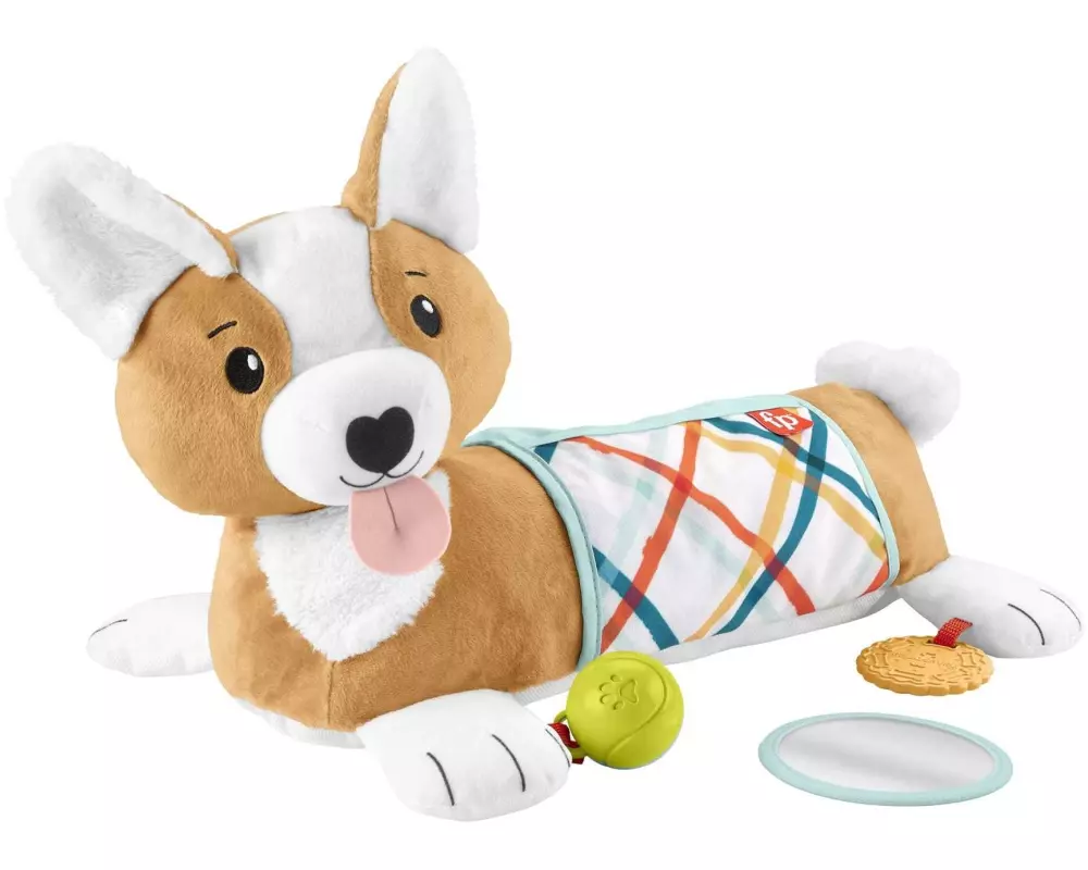 Fisher-Price Beschäftigungsspielzeug 3-in-1 Hündchen Spielkissen