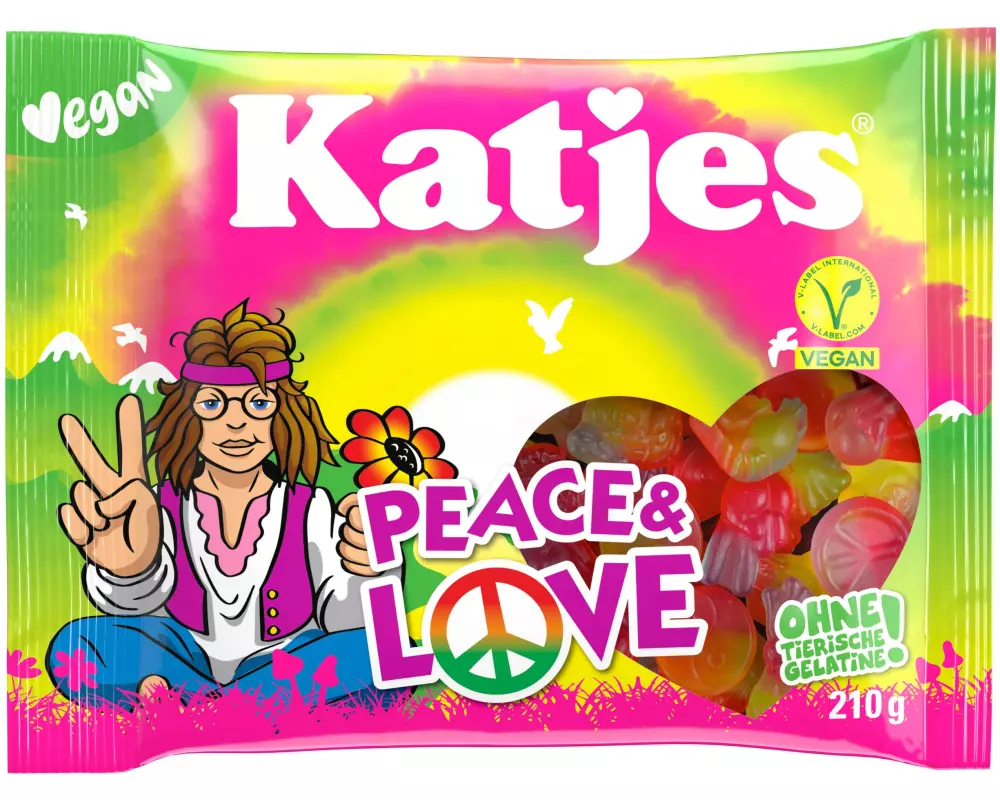 Katjes Gummibonbons Katjes Peace und Love 210 g
