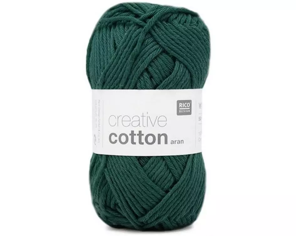 Rico Design Wolle Creative Cotton Aran 50 g, Tanne