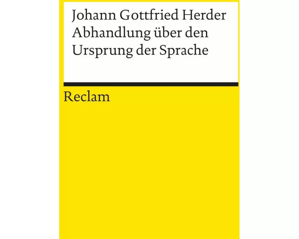 Abhandlung über den Ursprung der Sprache