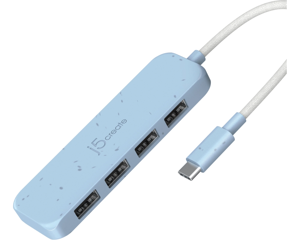 j5create JCH341EC USB 3.2 Gen 1 (3.1 Gen 1) Type-C 10000 Mbit/s Cyan