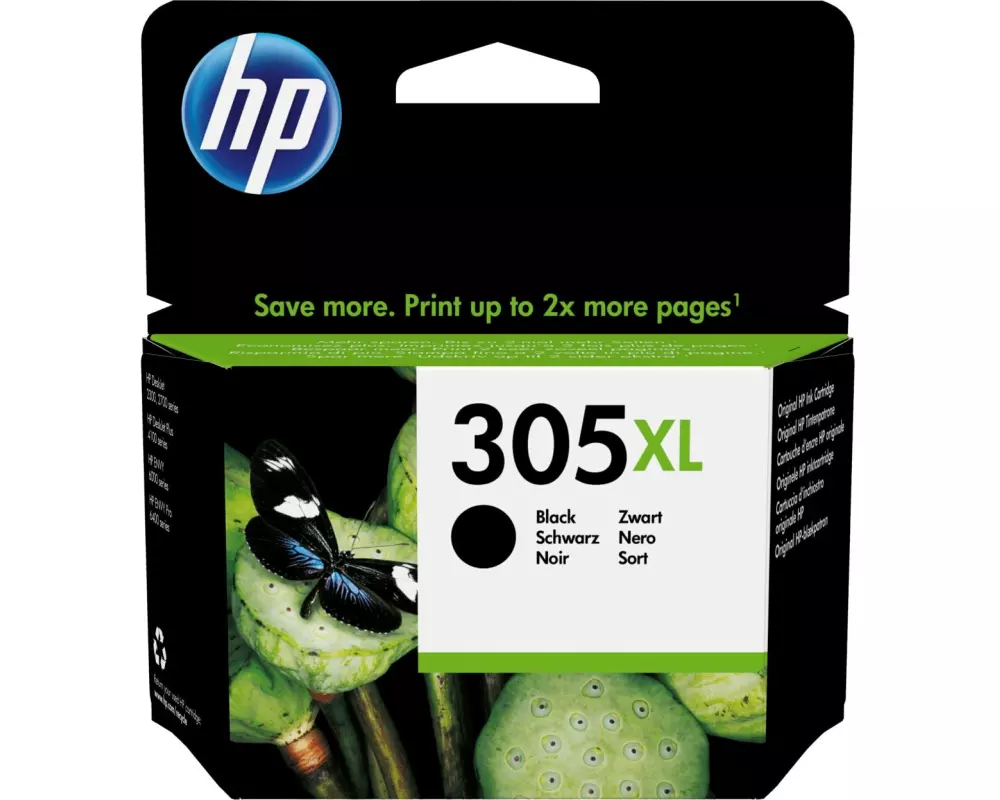 HP Tintenpatrone 305XL schwarz 3YM62AE#LS1 DeskJet 2300/2700 300 Seiten