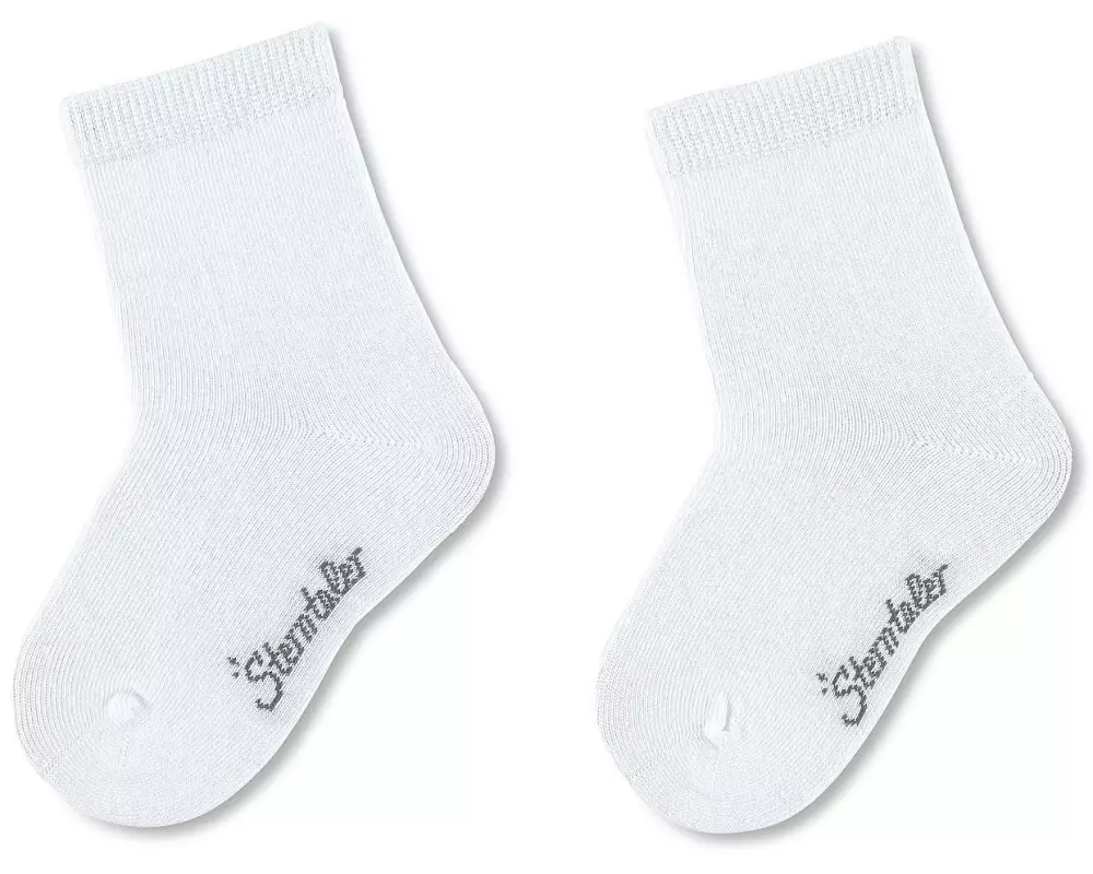 Sterntaler Socken Uni 2er Set Weiss Gr. 27 - 30