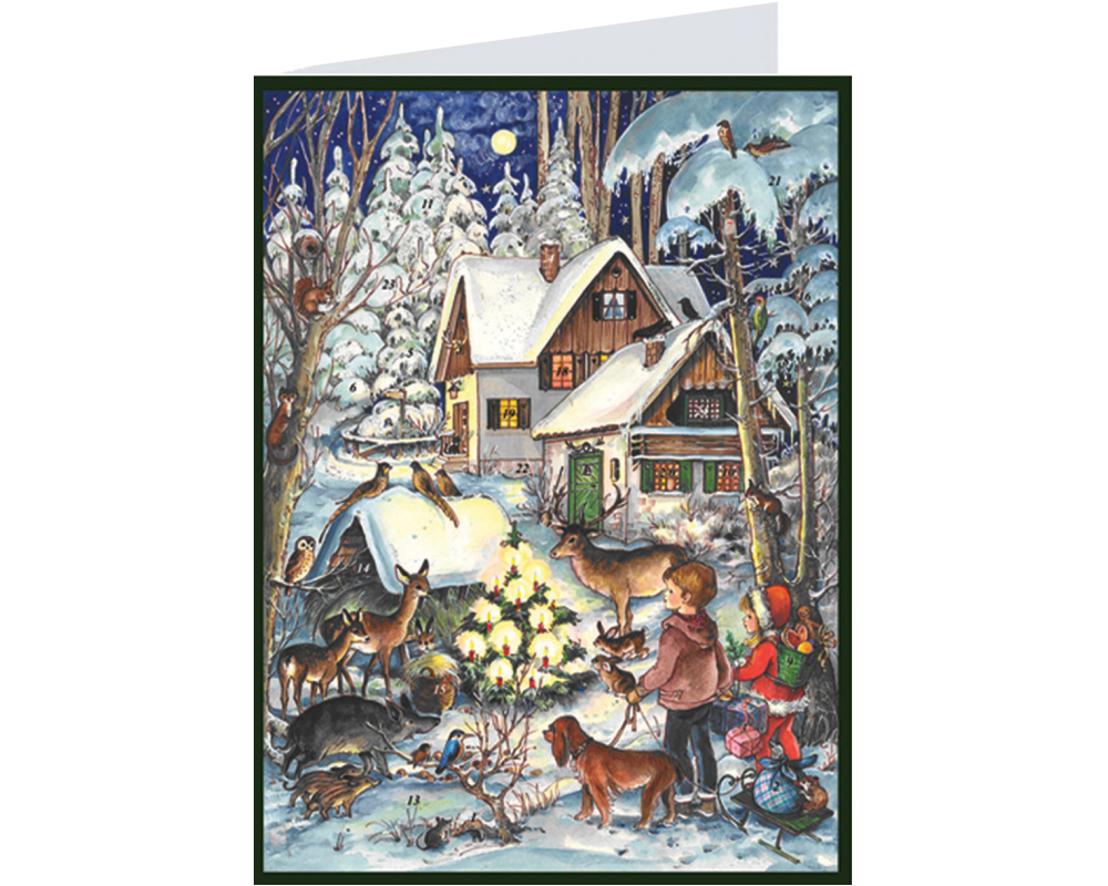 SELLMER Adventskalender 400 409 Winter bei den Tieren A6
