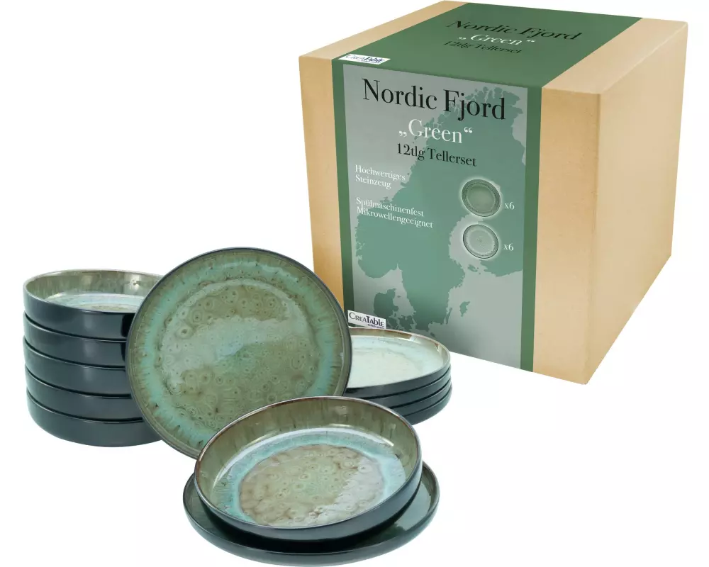 creaTable Teller-Set Grün