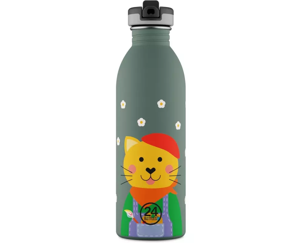 24Bottles Trinkflasche Urban 500 ml, Smart Cat