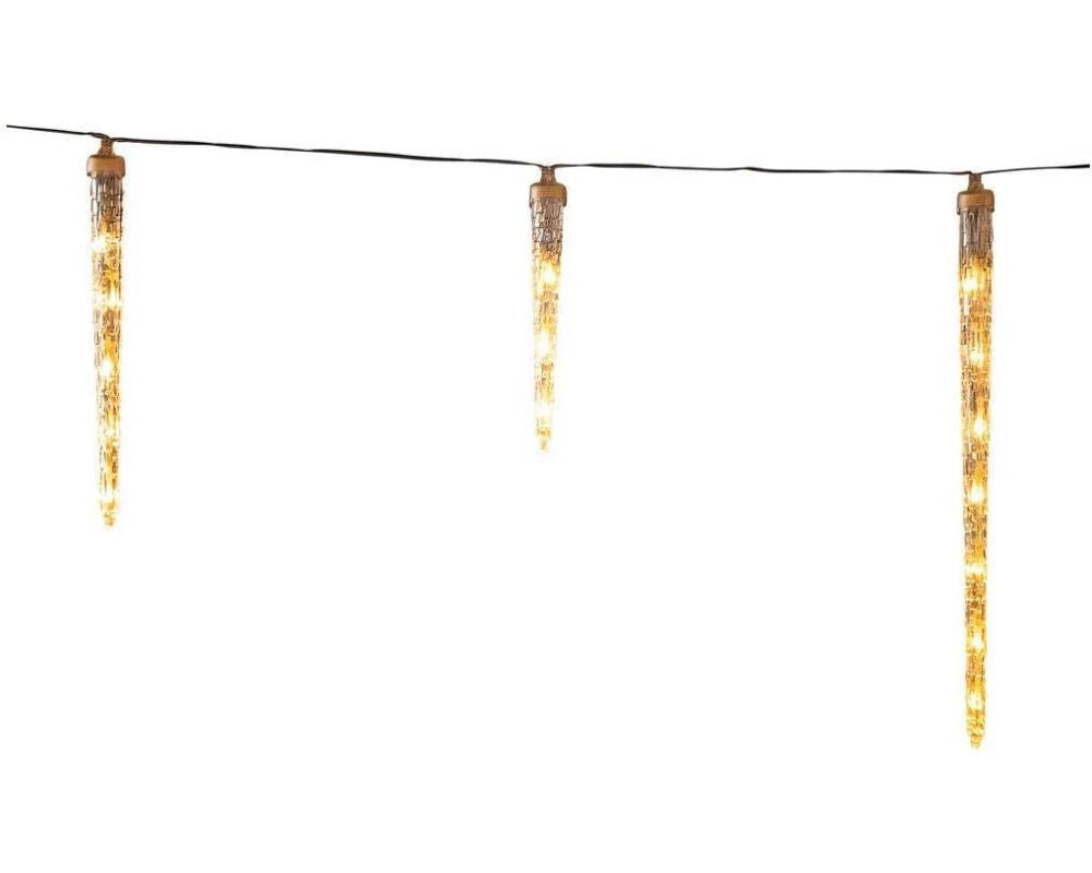 Konstsmide LED Eiszapfen Lichtervorhang 4.50m inkl. 16 Zapfen