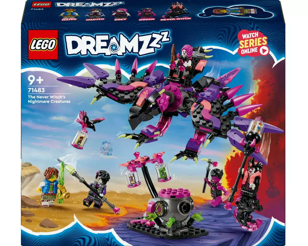 LEGO® DreamZzz Die Albtraumkreaturen der Nimmerhexe 71483