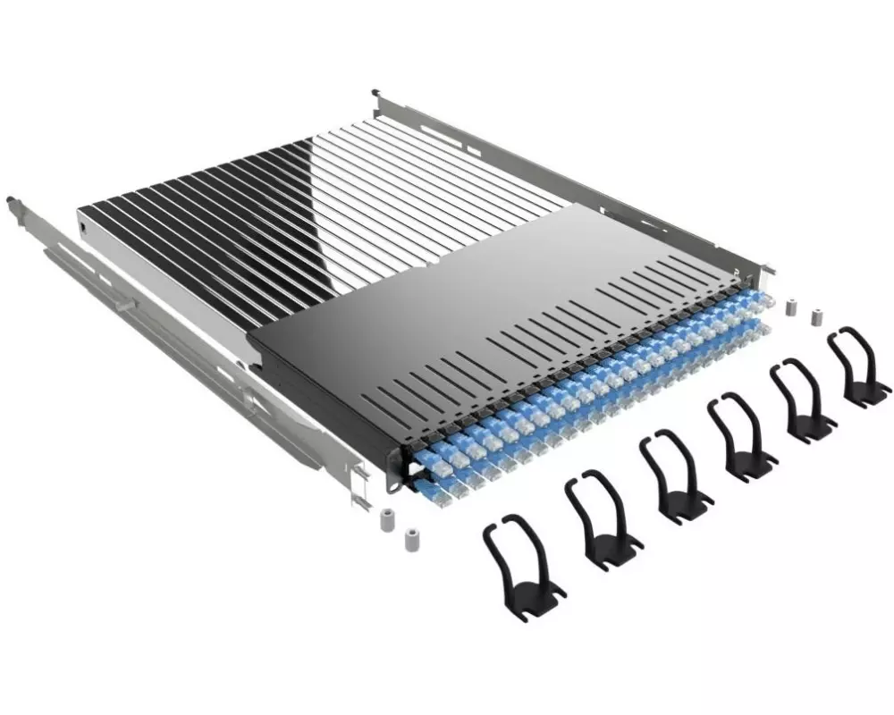 Patchbox PATCHBOX PLUS+ Cat 6A, UTP, 1.8 m, Blau, 24 Kassetten