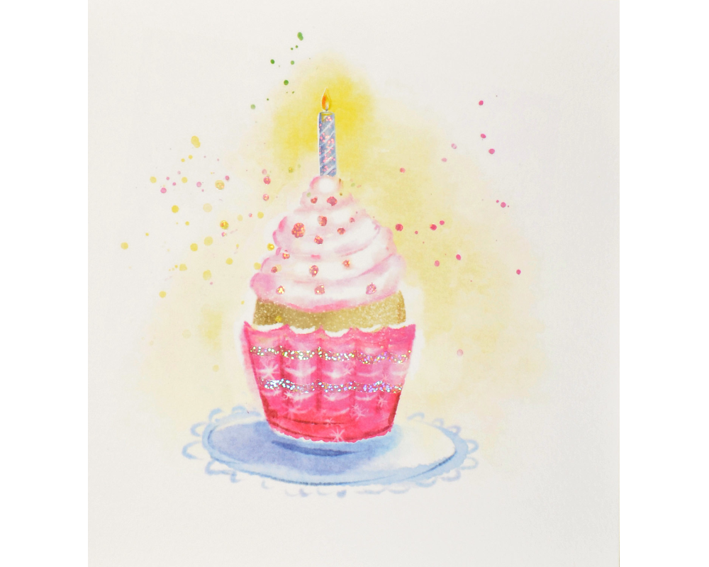 ABC Glückwunschkarte Cupcake 1120001100 15x15cm