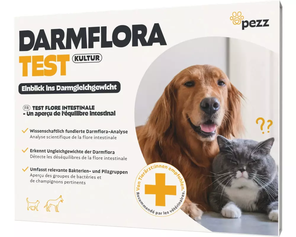 pezz Darmfloratest für Hunde und Katzen Darmflora-Analyse