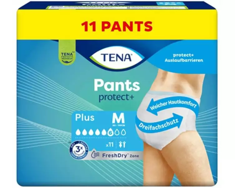 Tena Inkontinenz Pants Pants protect+ Plus Medium 11 Stück